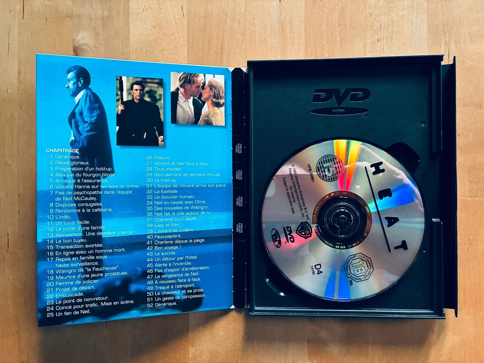 DVD Heat de Michael Mann Pacino De Niro. – photo 2